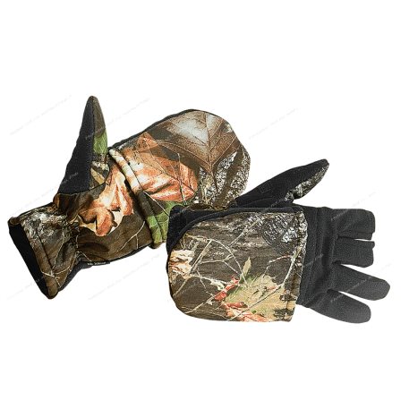 Перчатки Хольстер "Охотника-рыбака" утепленные флис/зеленый р28-30