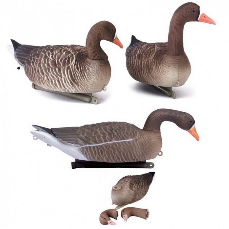 Гусь Белолобый OSCAR DECOYS Floater Speckbelly Goose Мягкий пластик (плавающий) FSG-3D 6шт