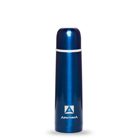 Термос бытовой, вакуумный, питьевой тм Арктика 500 мл, арт 102-500 (синий)