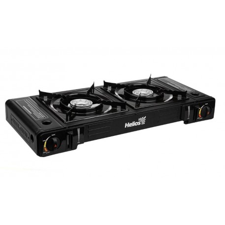Плита газовая портативная двухконфорочная (HS-BDZ-2X155) Helios