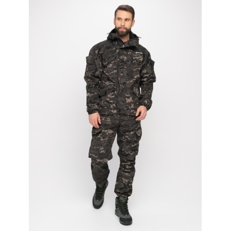 Костюм демисезонный Горка-5 цвет тёмный мультикамРип-Стоп/флис косой карман р-р: 44--46,Рост: 182-18