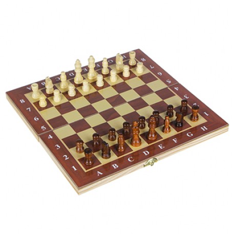 Набор игр 3 в 1 (шашки, шахматы, нарды) дерево арт.2115