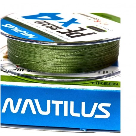 Шнур Nautilus Braid X4 Green d-0.08 4.5кг 0.6PE 135м