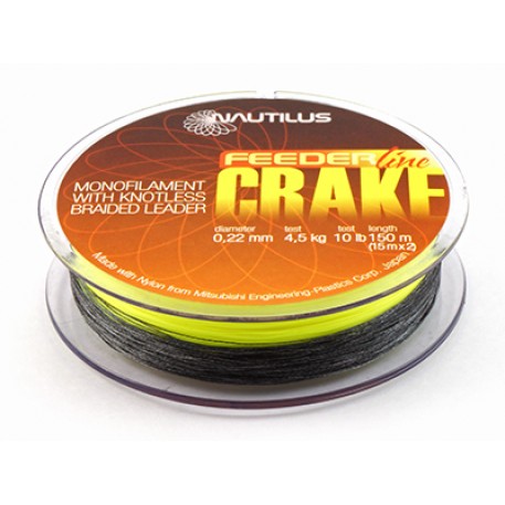 Леска Nautilus Crake+Shock Leader F.Y. 150м d-0.22мм 4.5кг