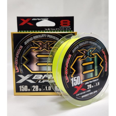 Плетенка XBRAID 8X UPGRADE (150 м) (28 lb/12,7 кг) (# 1,0/0,165 мм)