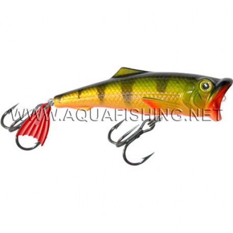 ПОППЕР AQUA 65mm, вес - 9,0g, цвет 048 (окунь)