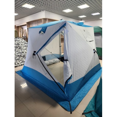 Палатка зимняя Куб 2,5х2,5*2,1 м голубой WPE DT-8065 (утепленная)