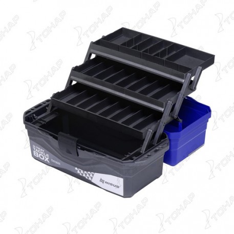 Ящик для снастей Tackle Box трехполочный NISUS синий (241403)