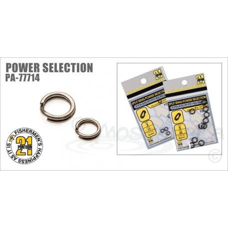 Кольцо заводное Pontoon21 Power Selection, кованное цв. черный, #3, 10 шт. уп.