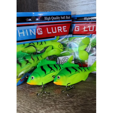 Блесна силиконовая с тройником "ANDLEX" "Зеленый Карась" (уп. 2 шт)