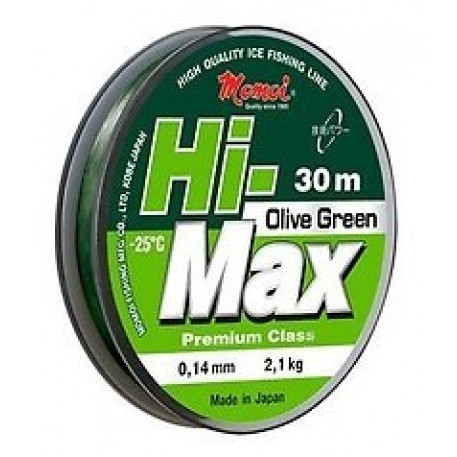 Леска Momoi Hi-Max Olive Green 0.10мм 1.2кг 30м зеленая