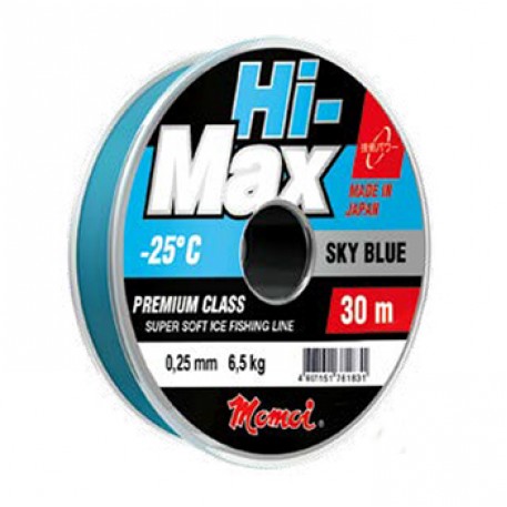 Леска Momoi Hi-Max Sky Blue 0.14мм 2.1кг 30м голубая