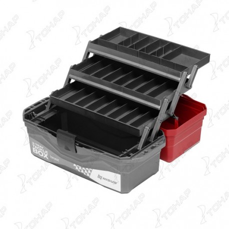Ящик для снастей Tackle Box трехполочный NISUS красный (N-TB-3-R) 241405