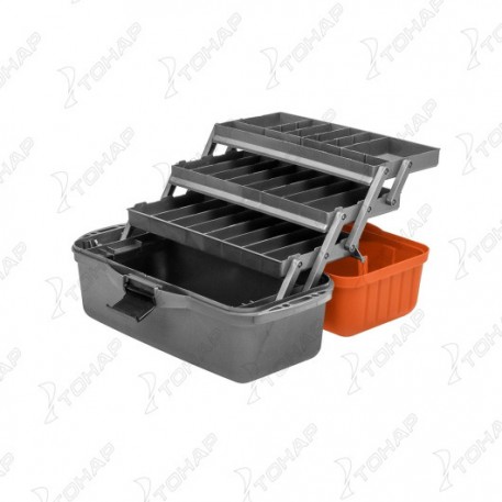 Ящик для снастей трехполочный Helios оранжевый (T-HS-FB3-O)