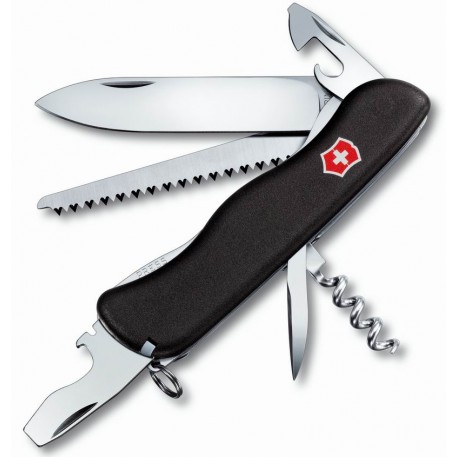 Нож VICTORINOX Мод. FORESTER BLACK (111мм) - 12 функций