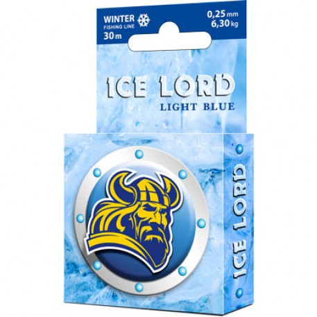 Леска зимняя Ice Lord Light Blue 0,10mm 30m