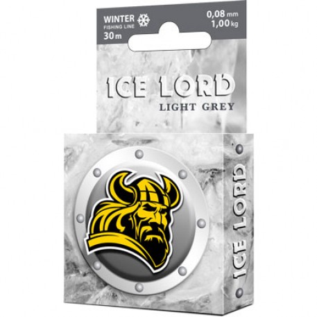 Леска зимняя Ice Lord Light Grey 0,12mm 30m