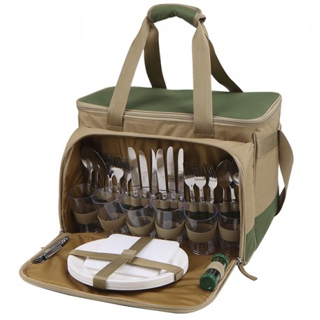 Набор для пикника, тм.Арктика на 6чел, зеленый