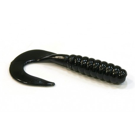 Мягкая приманка BBB Curl Tail Grub 2-10 Black
