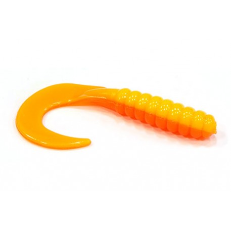 Мягкая приманка BBB Curl Tail Grub 2-14 Orange/Yellow