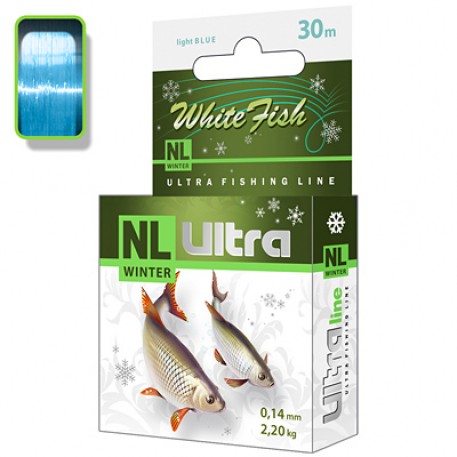 Леска зимняя NL ULTRA WHITE FISH (Белая рыба) 30m 0,14mm