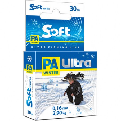 Леска зимняя PA ULTRA SOFT 30m 0,10mm