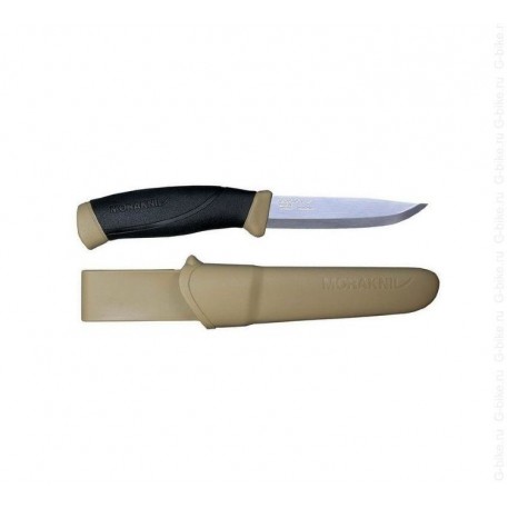 Нож MORAkniv Companion Desert нерж./ст., прорезиненная рукоять с желтыми накладками