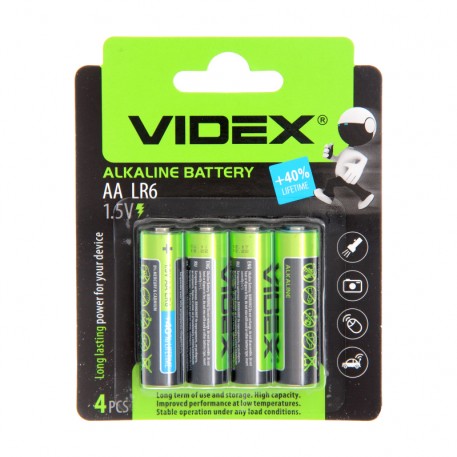 Батарейка Videx AA 1.5V LR6 4B