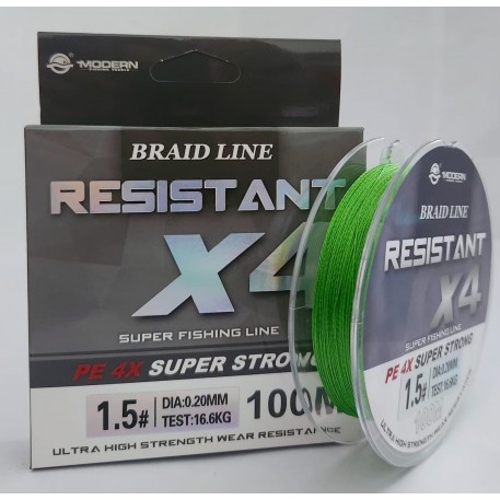 Плетенка Resistant Х4 (0,20 мм) (16,6 кг) (100 м)