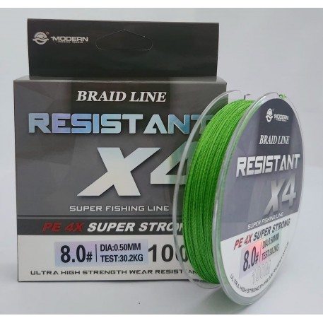 Плетенка Resistant Х4 (0,50 мм) (30,2 кг) (100 м)